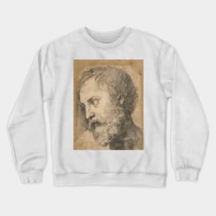 Head of An Apostle in the Transfiguration by Raphael Crewneck Sweatshirt